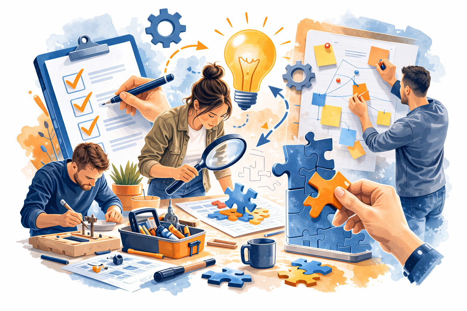 Voorbeeldfoto praktisch werk