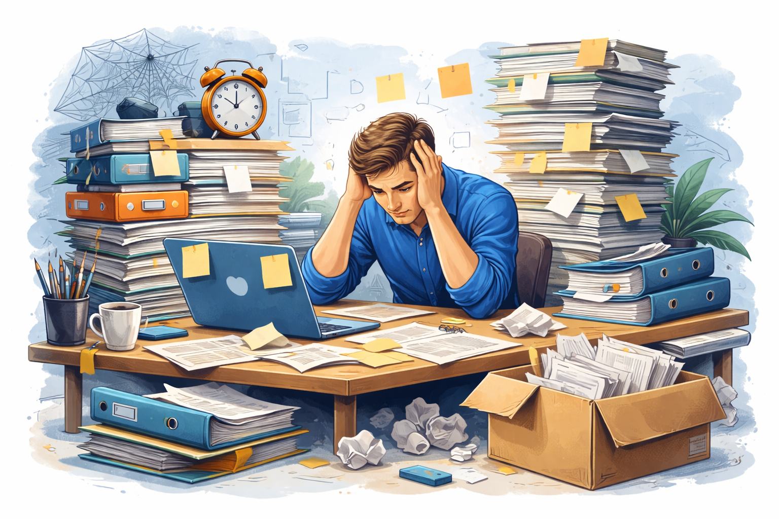 Voorbeeldfoto werk dat blijft liggen